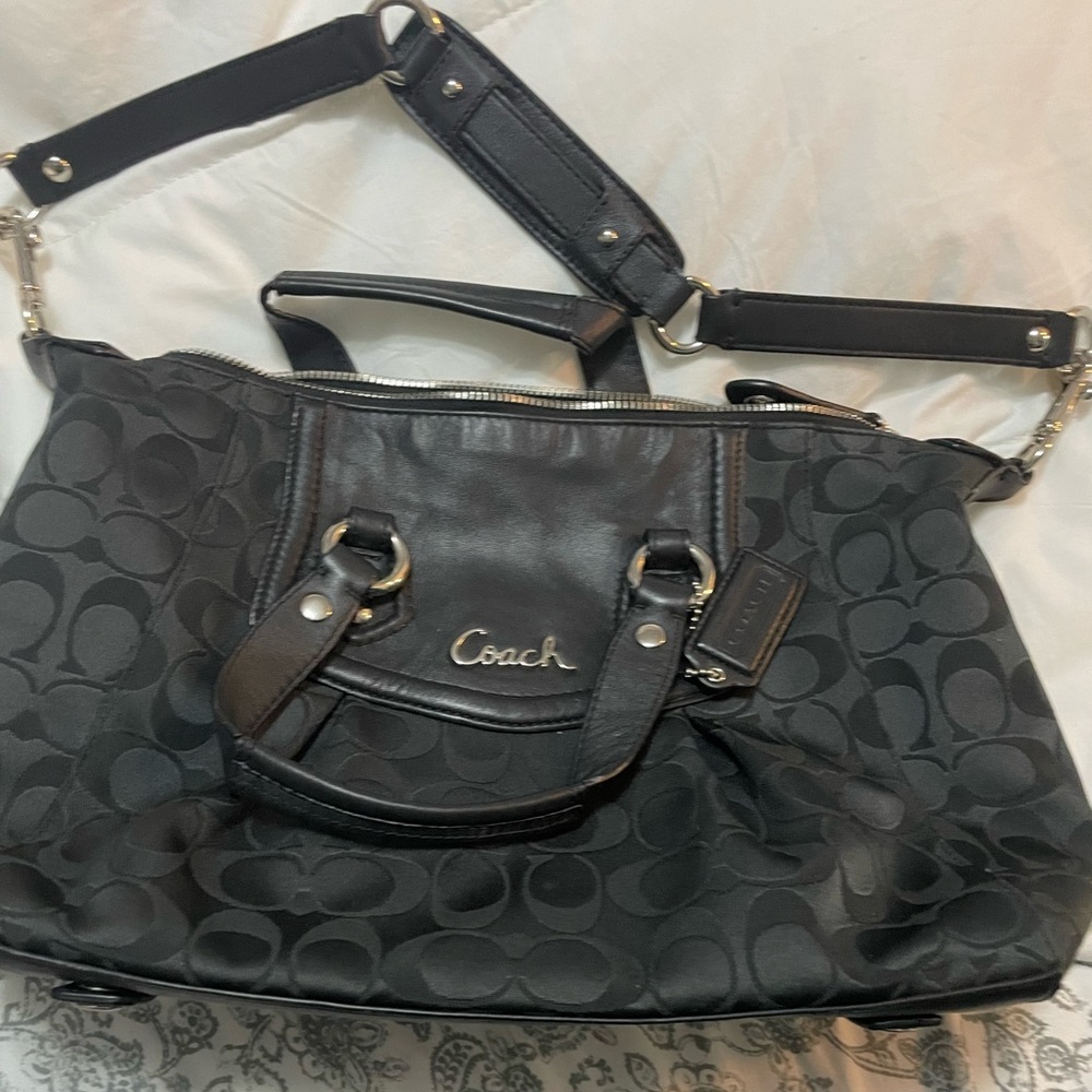 Coach black handbag